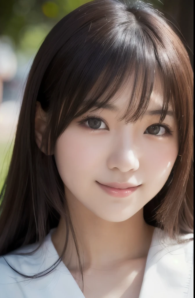 best quality, face focus, soft light, ultra high res, (photorealistic:1.4), RAW photo,(Shinozaki Ai), (fair skin), (kawaii),
1 Japanese girl, solo, cute, smile, (pupil, lights in the eyes), detailed beautiful face, Medium-sized breasts,(high resolution detail of human skin texture),(long hair),(portrait), upper body, white traditional kimono