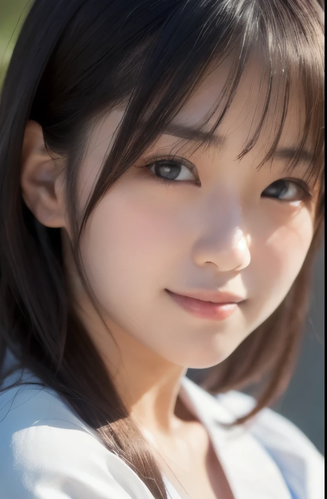 best quality, face focus, soft light, ultra high res, (photorealistic:1.4), RAW photo,(Shinozaki Ai), (fair skin), (kawaii),
1 Japanese girl, solo, cute, smile, (pupil, lights in the eyes), detailed beautiful face, Medium-sized breasts,(high resolution detail of human skin texture),(long hair),(portrait), upper body, white traditional kimono