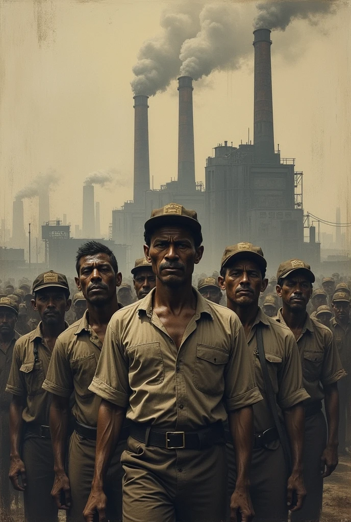 Can you give me an artwork or painting ,with the theme being about social realism that is easy to do and original