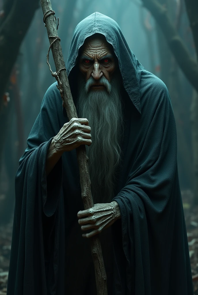 a terrifying old witch, detailed facial features, dramatic lighting, moody colors, cinematic composition, dramatic atmosphere, dark fantasy, horror, best quality, 8k, highres, masterpiece, ultra-detailed, realistic, photo-realistic