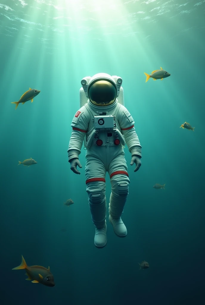 Astronaut in the ocean 