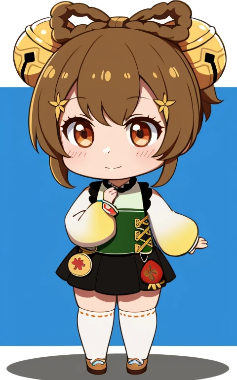  fullcg,Best quality,highest quality, 8k,Soft lighting, Confused, Looking at the audience, alone, smile, Knee socks, Yaoyao Genshin Impact | Character Lora 223,((low length:1.5)),((chibi:1.5)),((little child girl)),1girl,difficult,cowboy shot,Beautiful cityscape,cute pussy,(standing:1.6),(Front facing:1.5),pretty costume,brownhair,