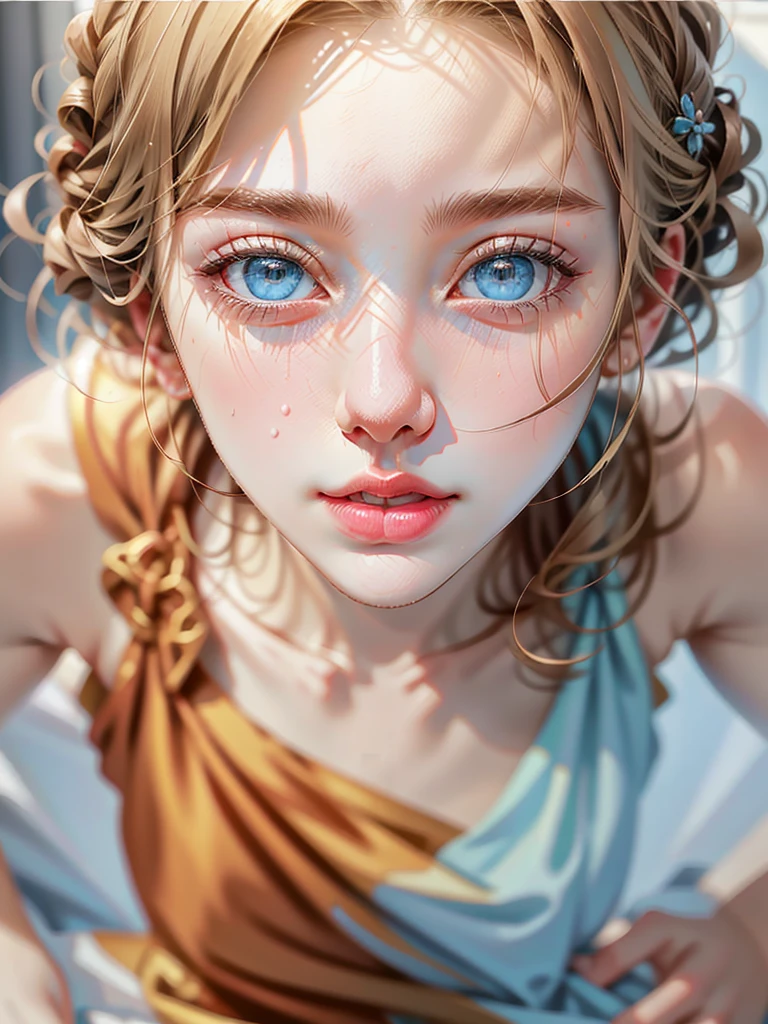 :: body tall girl,masterpiece high-detailed, 8K, hyperrealistic & hips slim, girl age detailed hyperrealistic
face beautiful teen girl, face cute slim teen girl, ultra high-detailed,realisticed,
white aura complexion body detailed
provocative face and gesture,
Wear Random tank top and pajamas shorts ,
Hair tie blond:: ,
on background(ultra-realistic)(illustration),(high resolution 8K)(extremely detailed)(high best illustration),
eyes bright sky blue high-detailed,(Ultra-high quality detailed realistic masterpiece:1.2)