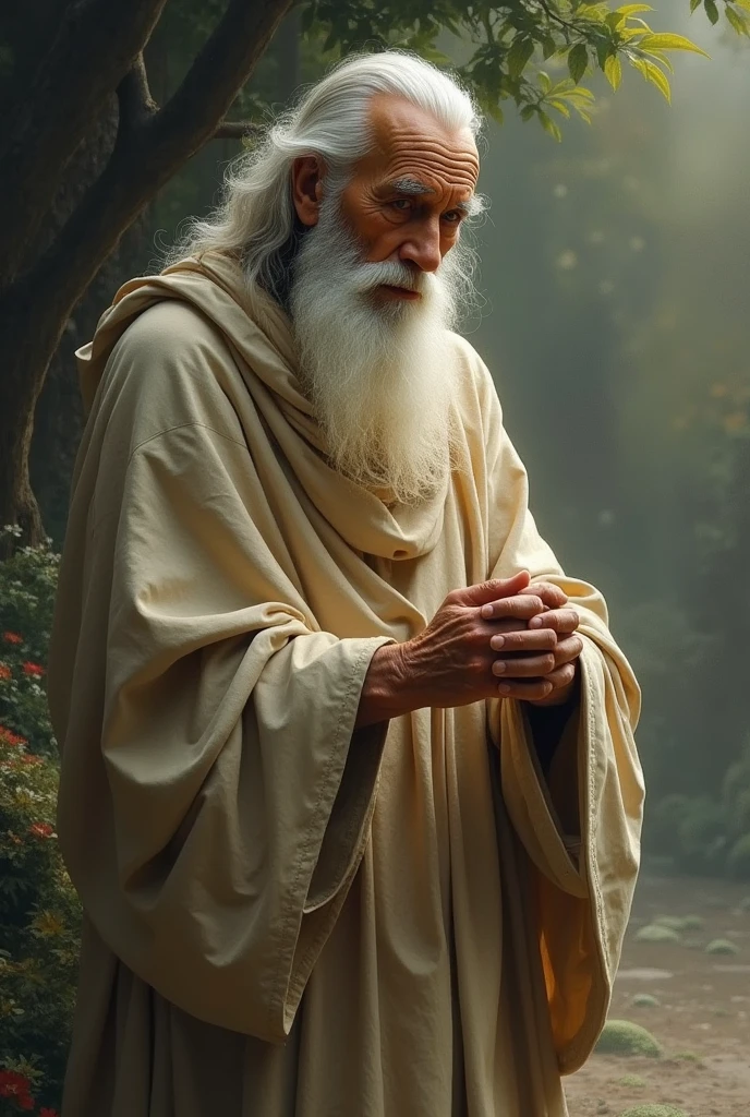 **Wisdom Shared**: The saint sharing his insight about valuing life and cherishing every moment.
