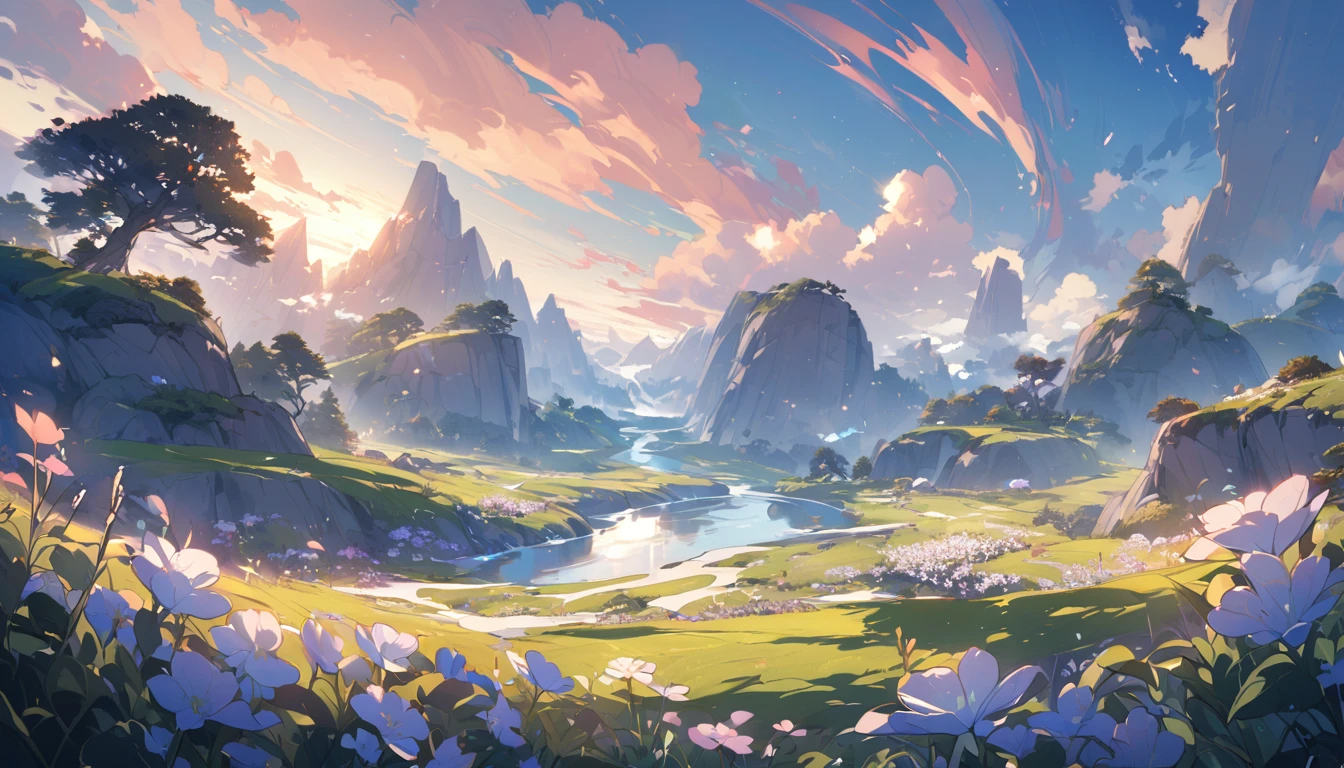 A landscape that complements piano music