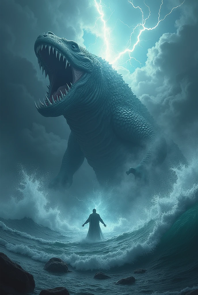Generates Leviathan fighting with god