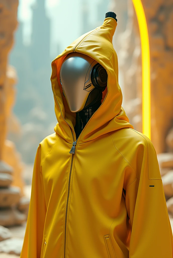 AI wearing a banana costume