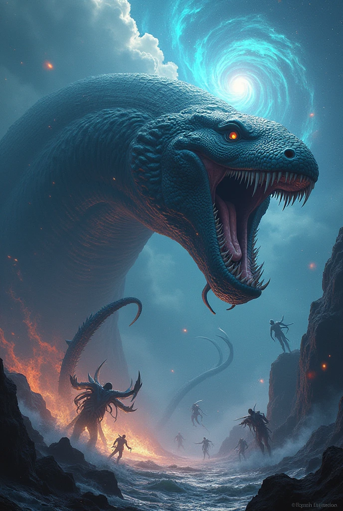 Generates the Leviathan by fighting with creatures of the universe 