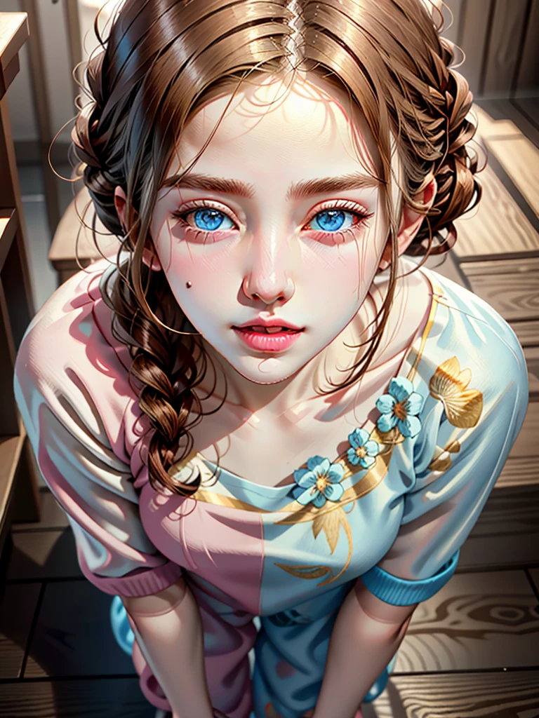 :: body tall girl,masterpiece high-detailed, 8K, hyperrealistic &  hips slim, girl age  detailed hyperrealistic
face beautiful teen girl, face cute slim teen girl, ultra high-detailed,realisticed,
white aura complexion body detailed
provocative face and gesture,
Wear Random tank top and pajamas shorts ,
Hair tie blond:: , 
on background(ultra-realistic)(illustration),(high resolution 8K)(extremely detailed)(high best illustration),full body short,
eyes bright sky blue high-detailed,(Ultra-high quality detailed realistic masterpiece:0.3) 
