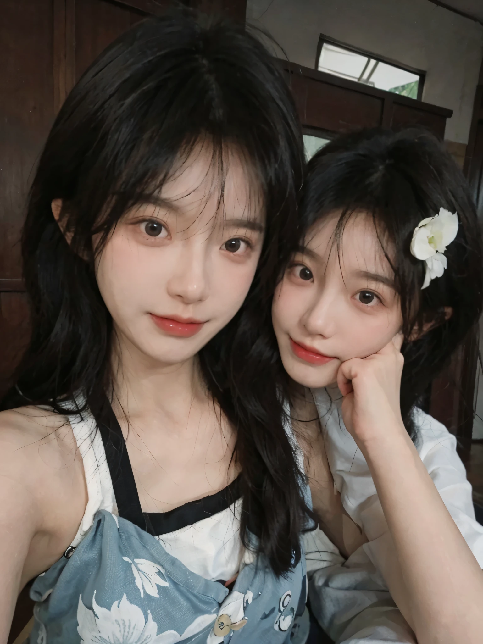 There is a woman in a top posing for a photo,Young cute Korean face,Young and beautiful Korean woman,Beautiful Korean woman,Cute and delicate face,Gorgeous Chinese Model,Young cute wan asian face,🤤Girl photo,Korean Girl,Young and beautiful Korean woman,Girl's cute thin face,8k selfie photo,Cute Korean face
