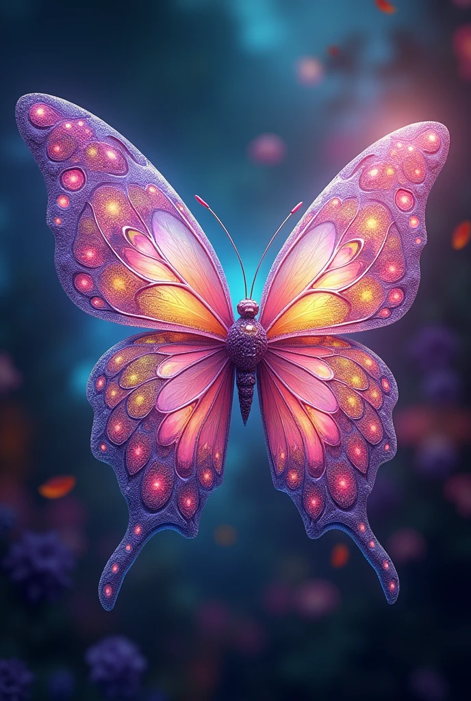 (masterpiece, top quality, best quality, official art, beautiful and aesthetic:1.2),extreme detailed,(fractal art:1.3),colorful,highest detailed,Dreamy Atmosphere,Bright color,
hudie,luminescence,butterfly, color negro