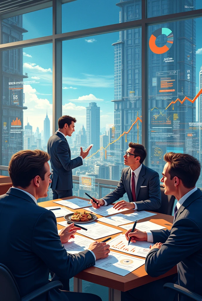 Image of the financial sector of a food industry 