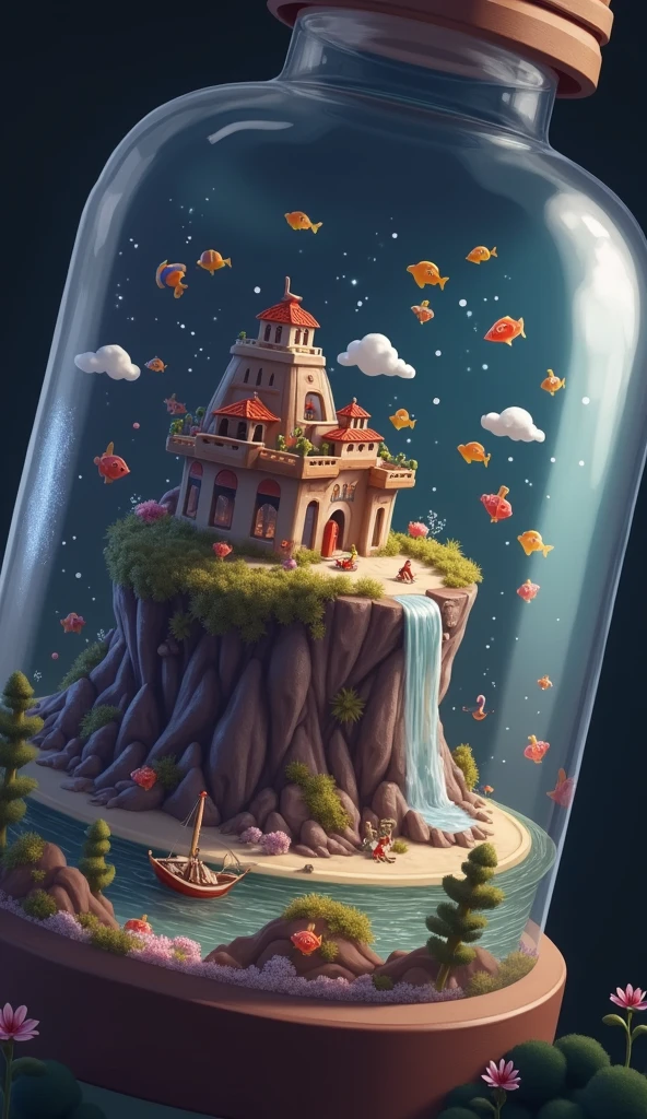 island in a bottle