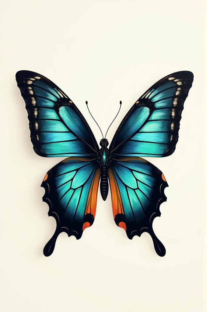 Common gem butterfly tattoo
