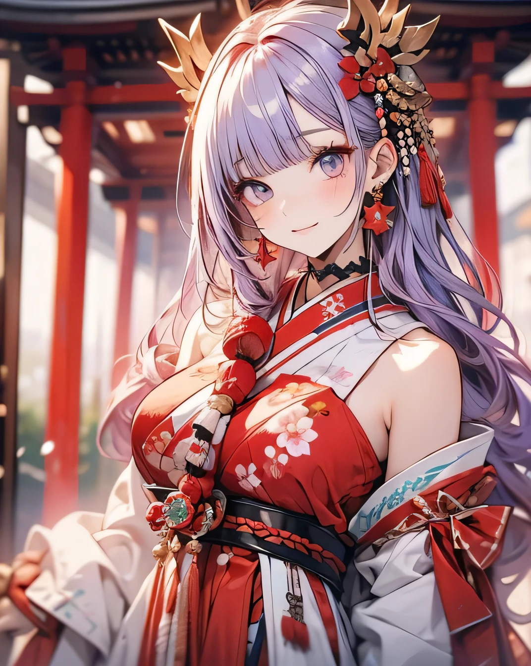 Perfect hands, Clean fingers, Perfect fingers,full hand slim figure,Chinese dress, Traditional Clothing, 1 girl,20 years old, Young women,Fair Finger,Fair long legs,Fair Body,Fair Nose,Fair character design, Perfect eyes, perfect Face,Expressive eyes, Looking at the audience,(lead_Body),(Focus on her Face), Official Art,Extremely detailed CG unity 8k wallpaper, Perfect Lighting,rich and colorful, bright_front_Face_Light,Light skin, (masterpiece:1.0),(最OK_quality:1.0), Ultra-high resolution,4K,Very detailed, photography, 8K, Human Development Report, high resolution, Absurd:1.2, Kodak Portrait 400, Film Grain, Blurred background, Bokeh:1.2, Lens Light Halo, (Energetic_color:1.2) (Fair,Target_Chest:1.3), (Fair_Face:1.5),(narrow_waist),Happy，Smile, Off-shoulder,clavicle,Perfect hands, Clean fingers, Perfect fingers,full hand，The beauty of clothing,Off-shoulder,clavicle