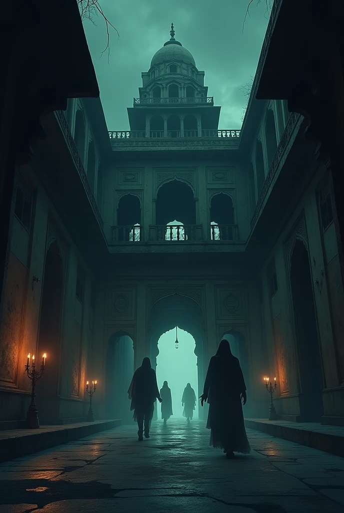 2D ai image animation horror haveli