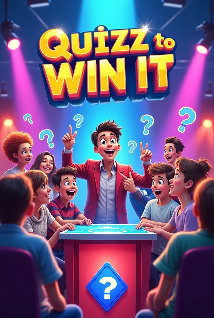 Picture Advertisement for a trivia game called "Quizizz to Win It"
