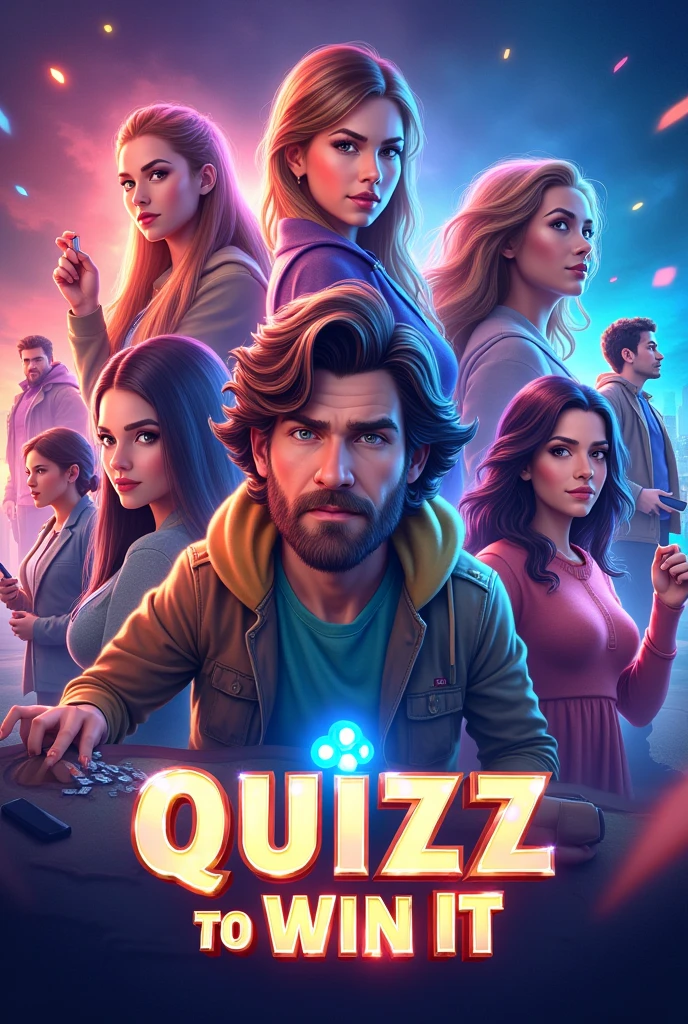 Make a picture advertisement about a game called "Quizizz to Win It"
Put the following words:
Trivia Game
Quizizz to Win It