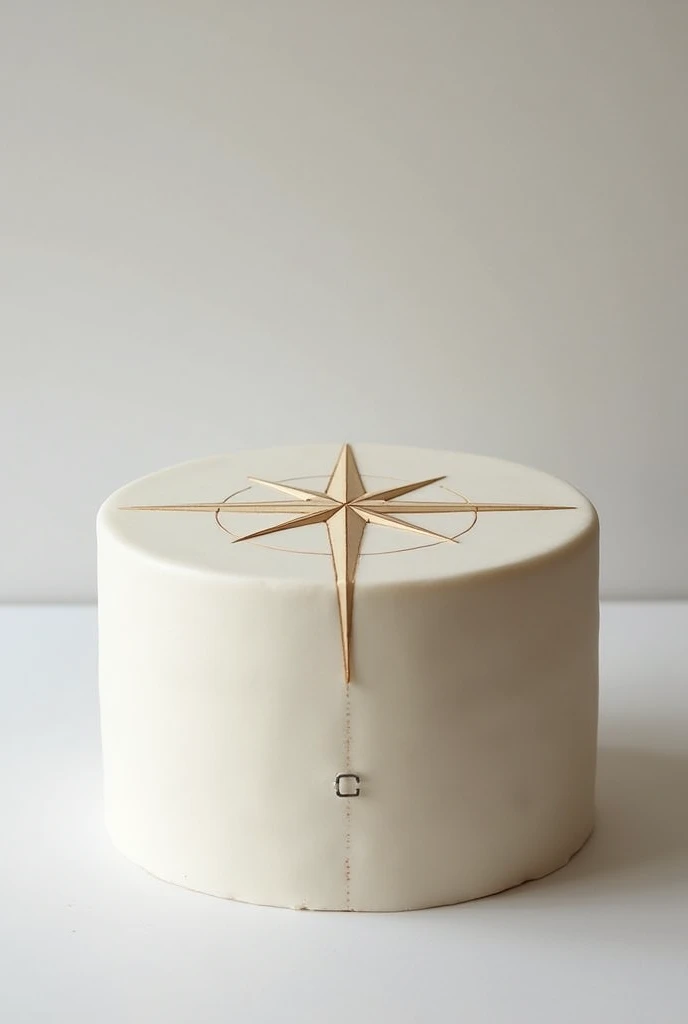 Compass design simple cake
