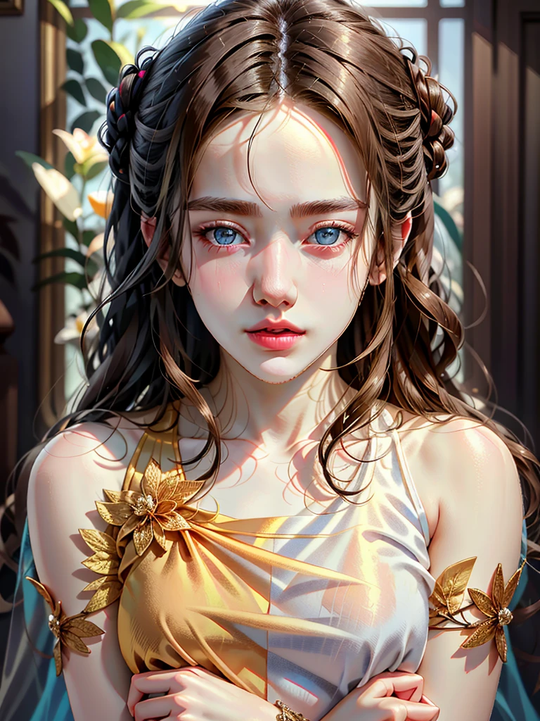 ::1girl, body tall girl,masterpiece high-detailed, 8K, hyperrealistic & girl age , highest detailed, hyperrealistic,
face beautiful teen girl, face cute slim teen girl, ultra high-detailed,realisticed,
white aura complexion body detailed
provocative face and gesture,
Wear Random tank top and pajamas shorts ,
Hair tie blond:: ,
on background(ultra-realistic)(illustration),(high resolution 8K)(extremely detailed)(high best illustration),
eyes bright sky blue detailed,(high quality detailed realistic masterpiece:1.3)
1girl photo top full body::,