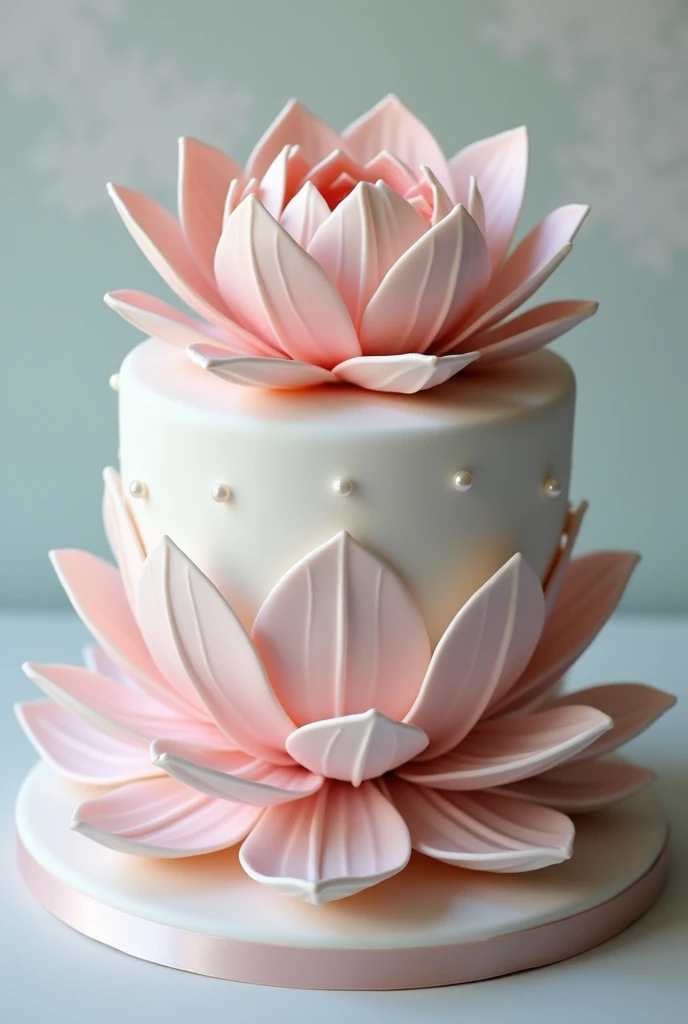Cake design lotus flower
