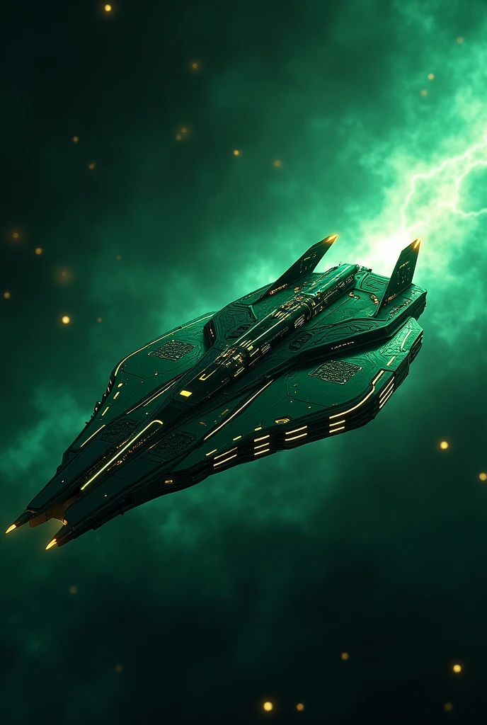A green ship 