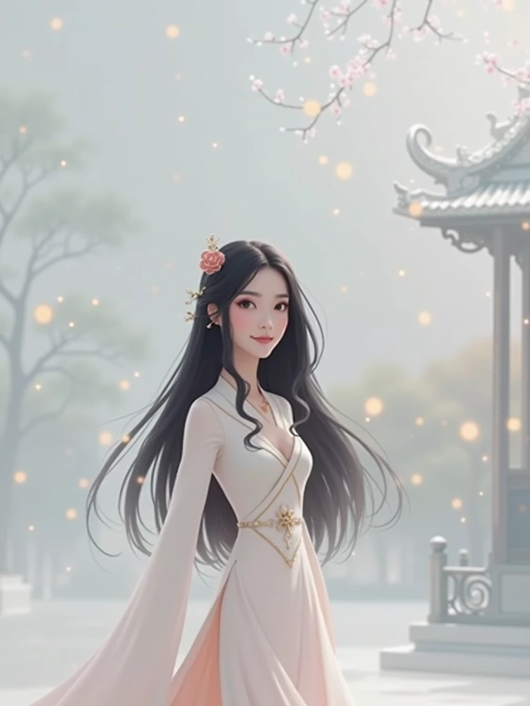 disney's princess, Chinesa, shoulder-length hair