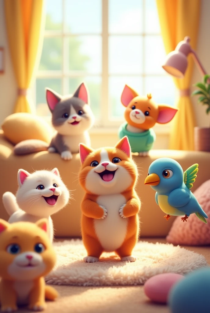 generate a background image of pets using this dimension 2560 x 1400 pixels