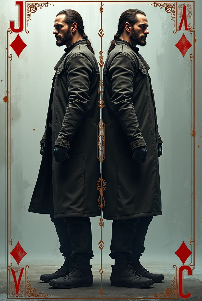 Generate a mirrored playing card , I am a jack of all trades