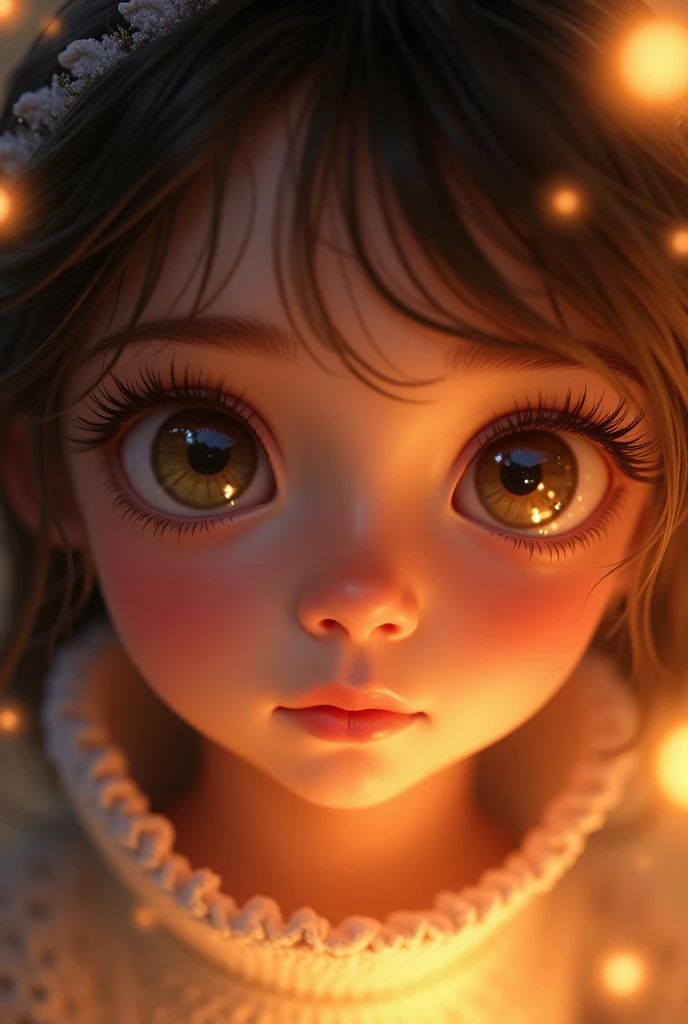 Cute girl's eyes