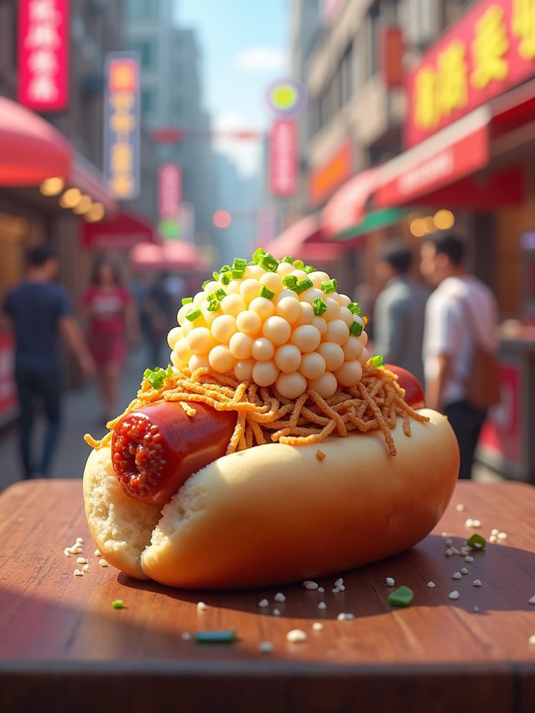 combo hotdog and bubble tea