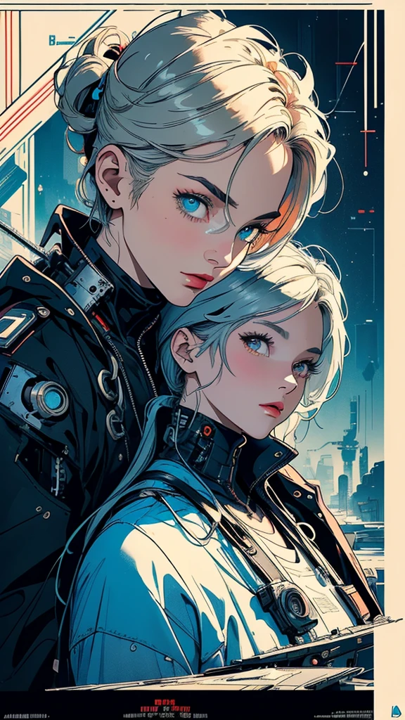 (((masterpiece, highest quality))),(((solo:1.2))),(((1girl:1.2))),32k wallpaper, very detailed, poster, vintage science fiction,(((((geometric cinematic movie poster))))),(((((bauhaus))))), shape,(((abstract))),(mid century modern),movie poster,(((((portfolio))))),(((((Close-up))))),(((((bust up))))),((((more various angle)))),(((highlight))),((((heterochromia)))),(((complete detailed face))),(((detailed futuristic machine))),(((most complecated machine))),unlimited colorful color scheme,(((Absolutely mechanic background)))