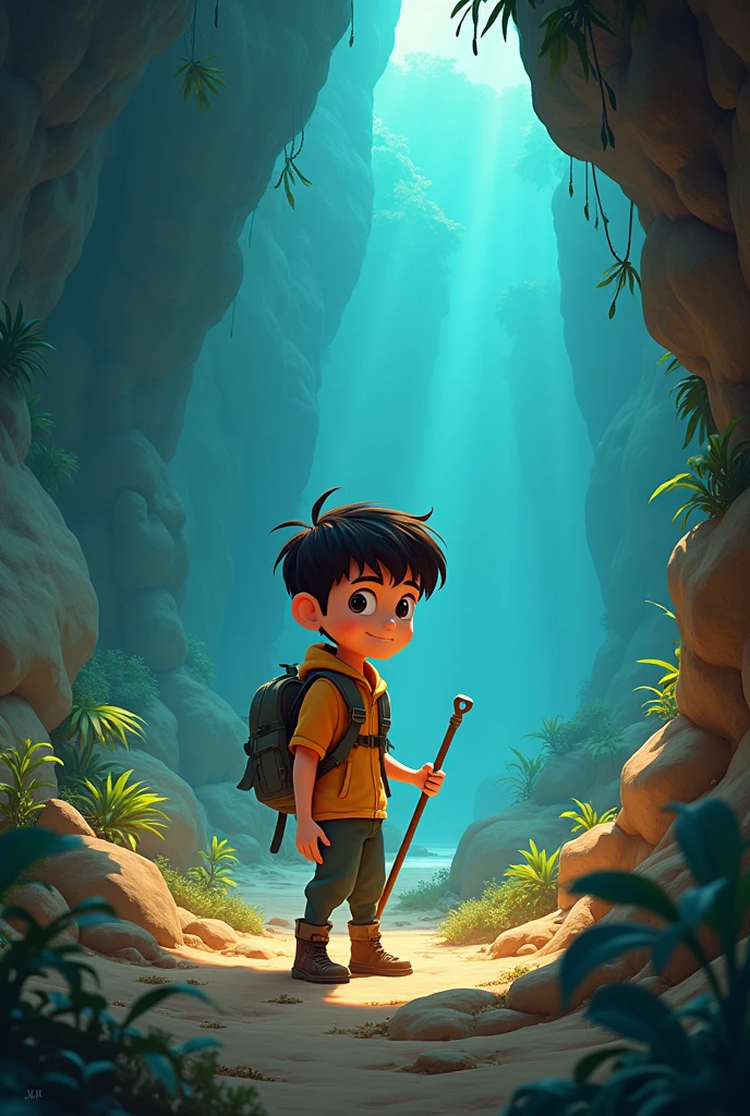 the shovel (David), In uppercase, as the title of the animated series of bajoterra