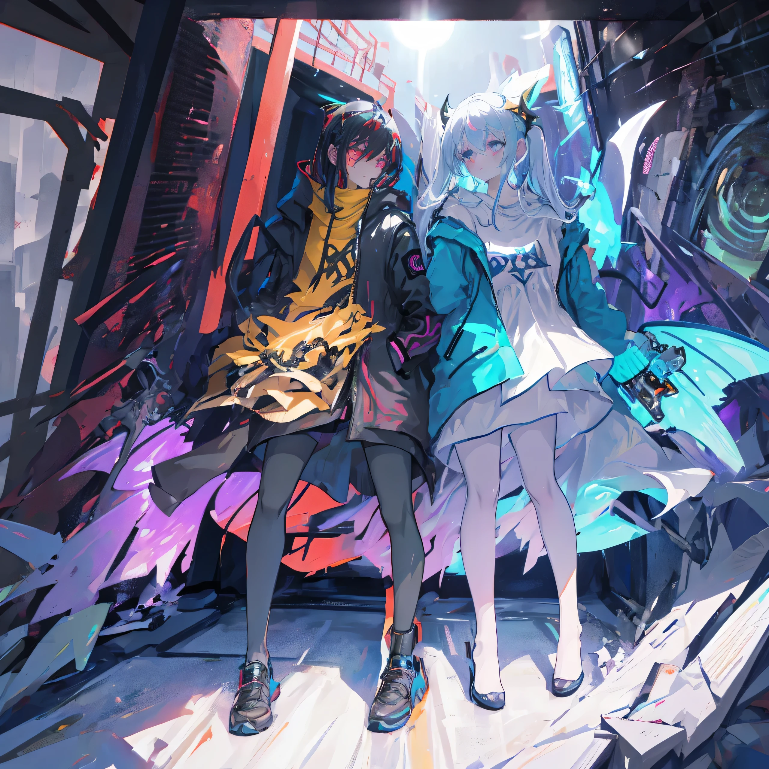 mystical light, distortion, ideal anatomy, dystopia, doom, excellent quality, liquify  OXYBOT “BOT-OXY-BOT” OXYHELL], wings, 