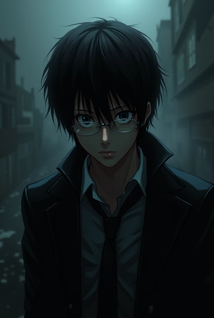 Make a teru mikami death note wallpaper and make it dark and realistic. More realistic