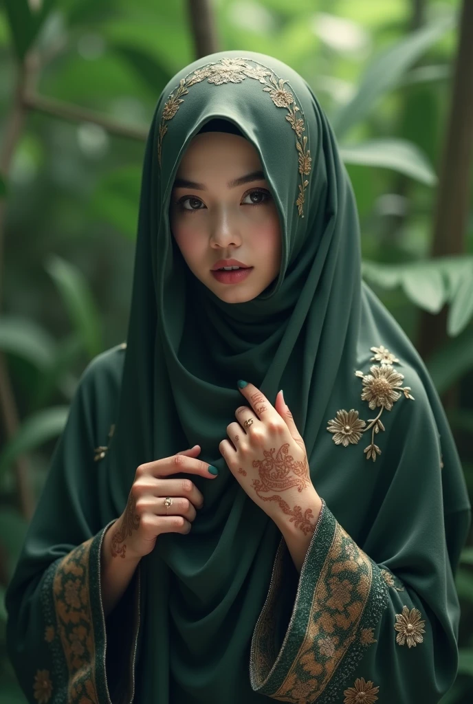 purdah malay girl