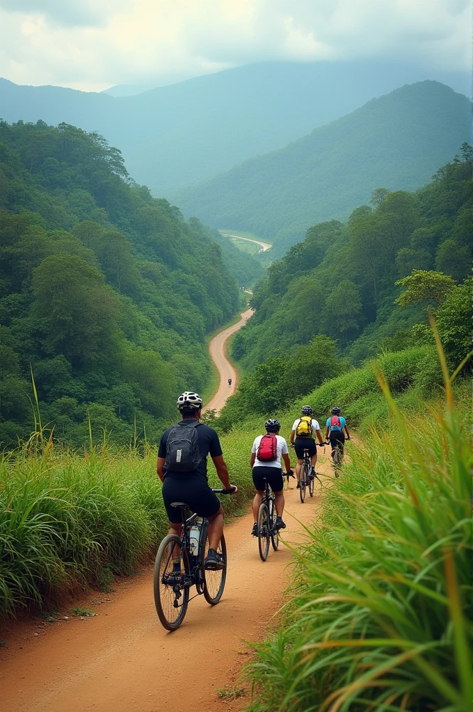 I rode 500 km by bike and went around Bandarban and had a lot of fun with my friends