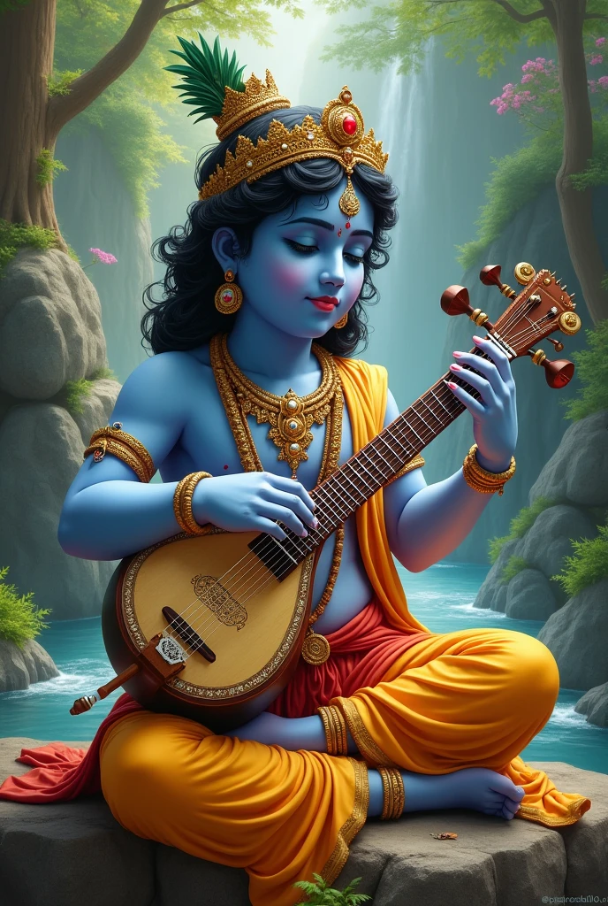 Krishna is playing the as arrow
