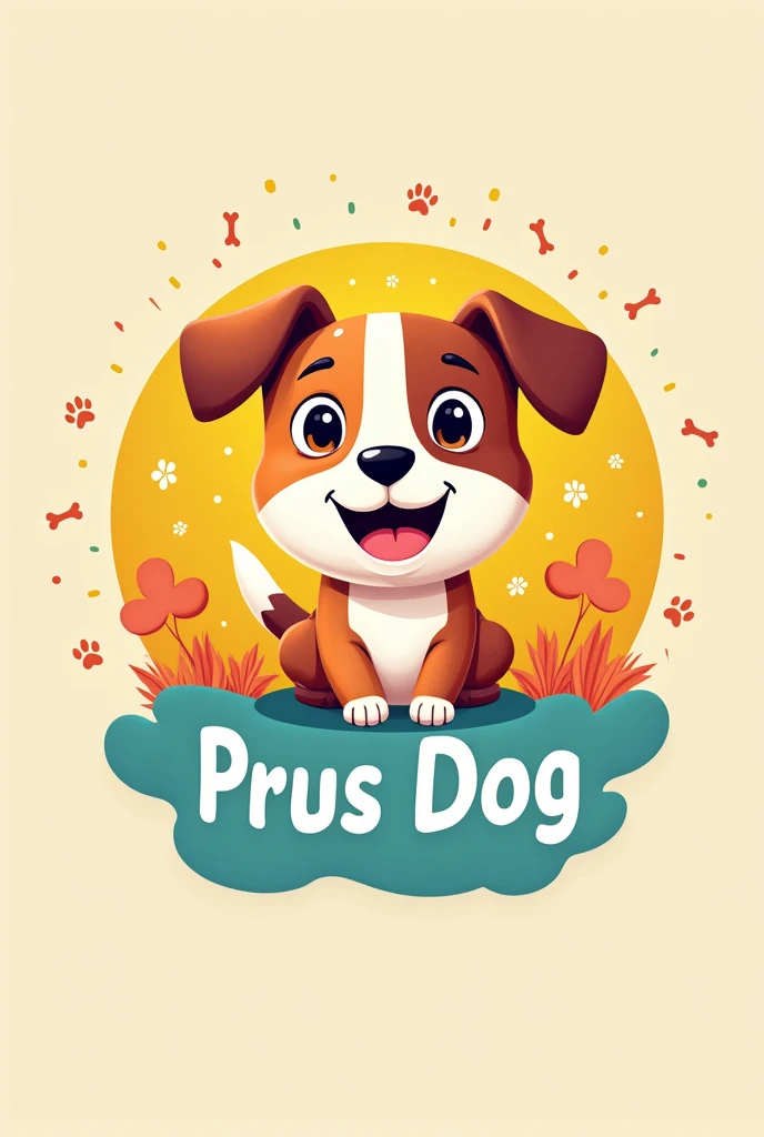 create me a colorful logo for dog brand