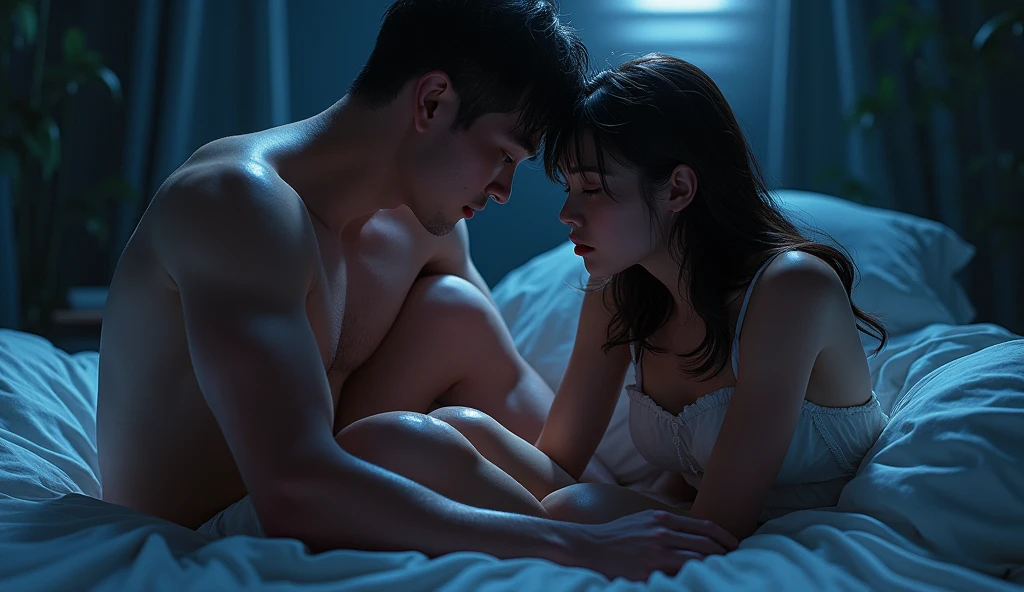 The repression drove him to lift the woman's weak legs.,He pulled off her wet dress.。
The beauty was still confused by what she had just done.,Suddenly I felt a chill,She tried her best to hold up her body,But I saw that my whole round buttocks were exposed under the moonlight。
Not only that,That wet and soft little cunt no longer had anything to cover it up.,The man's breathing suddenly became heavy.,I just felt like my eyes were glued,Staring at that pink little mouth——,The lewd hole seemed to have sensed his gaze,Under the gaze of the two of them,Slowly,Spit out a mouthful of crystal flower dew。