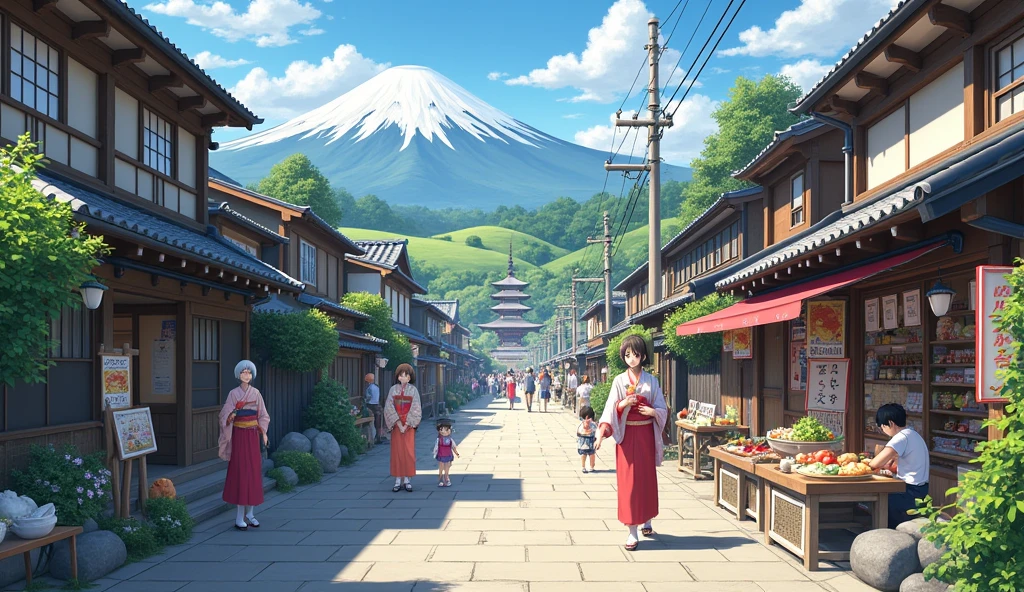 Typical village life in Japan in the 2020s.