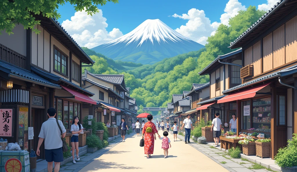 Typical village life in Japan in the 2020s.