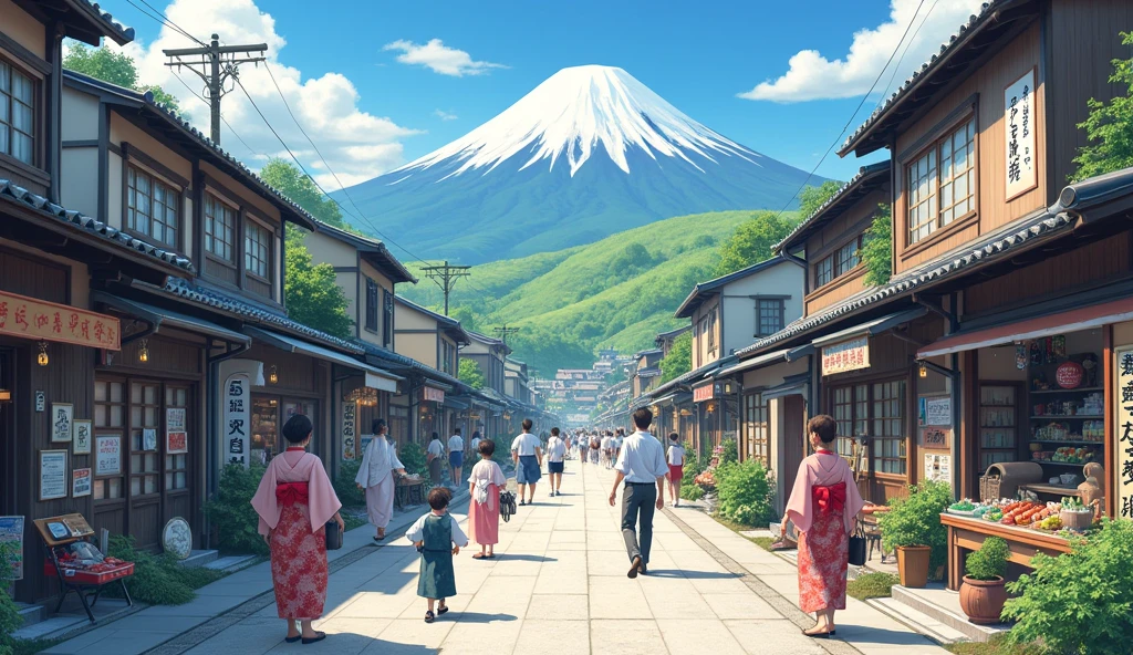 Typical village life in Japan in the 2020s.
