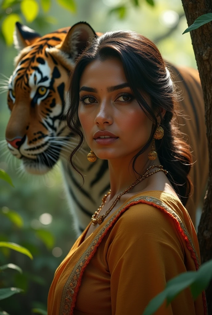 Sraddha Kapur with tiger