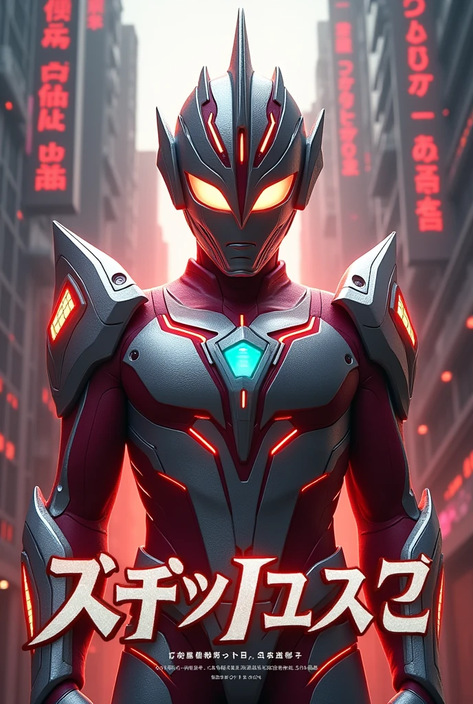 Generate font Ultraman illustration, Movie, 3D Rendering, poster,typographic, architecture, photo