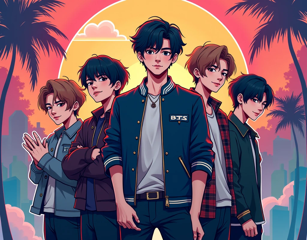 generate bts t shirt print bts cartoon best attractive