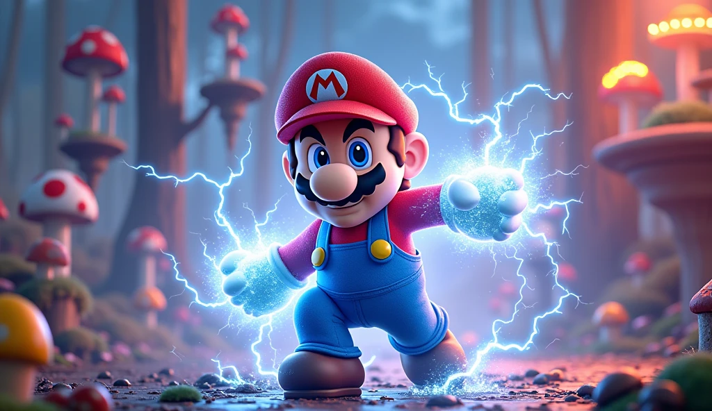 super mario supercharged with electricity