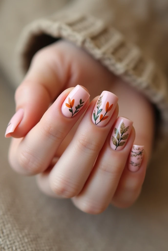 simple fall nails ideas