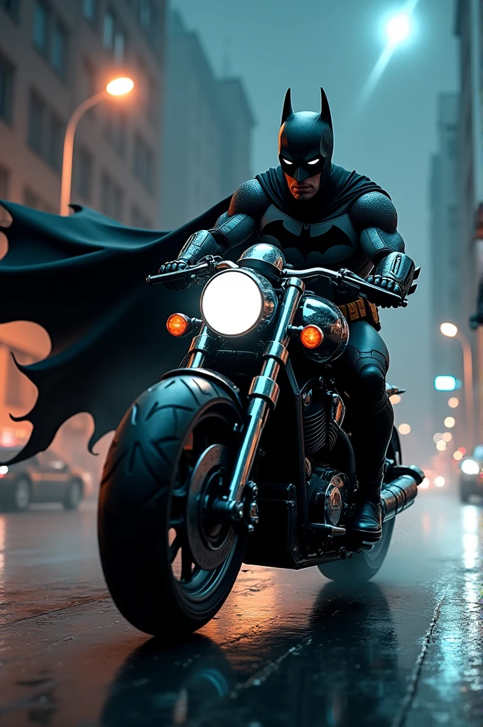 Batman on pulsar 150 motorbike