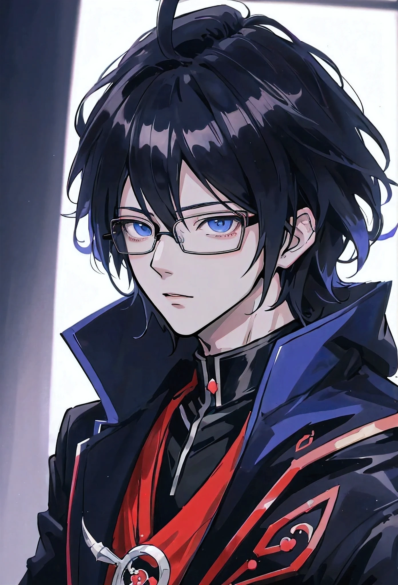 anime boy, anime art, black hair, guy, guy with glasses, guy with glasses, guy with glasses, guy with glasses, guy, tall anime guy with blue eyes, from arknights, young anime man, inspired by Okumura Masanobu, male anime character, anime boy, persona 5 art style wlop, arknights, anime, anime, modern, anime, ray tracing, backlighting, glowing light, blending, depth of field, masterpiece, accurate, anatomically correct, textured skin, super detail, high details, high quality, highres, best quality